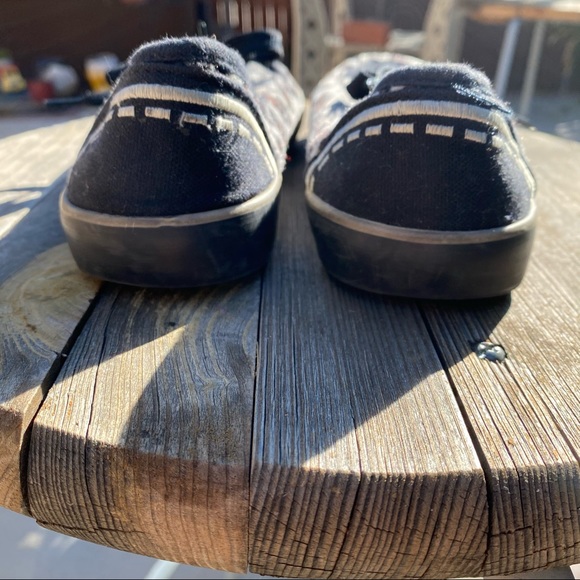 Black & Leopard Flat Shoes w/ Laces - Picture 3 of 8